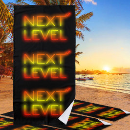 Toalha De Praia Nível Seguinte Arizona Pôr do Sol Neon Preto