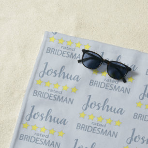 Toalha De Praia Noiva & Casamento 5 Estrelas Bridesman