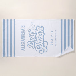 Toalha De Praia Noiva da Última Gota Azul