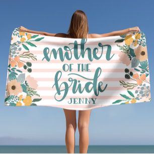 Toalha De Praia Noiva Mãe da Noiva Personalizada