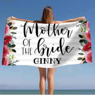 Toalha De Praia Noiva Mãe da Noiva Personalizada