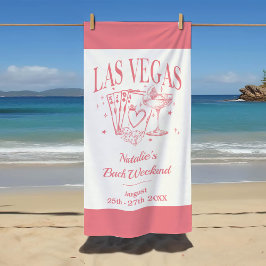 Toalha De Praia Noiva personalizada e damas de honra Las Vegas des