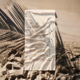 Toalha De Praia Noiva Personalizada  | Presente Futuro Nome da Sra