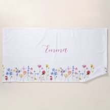 Nome Aquarela Flor Silvestre Minimalista Boho 
