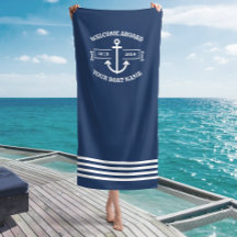 Nome de Barco Personalizado Bem-vindo a Bordo Ânco