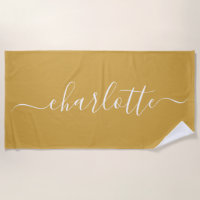 Nome de Script Moderno Personalizado em Amarelo Em