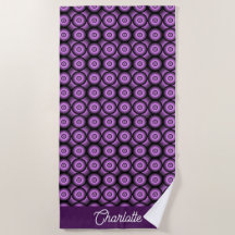 nome do padrão de círculo retrô geométrico roxo