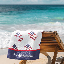 Toalha De Praia Nome, Estados Unidos, Bandeiras Americanas, Estrel