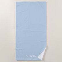 Nome Personalizado Azul em Pó Elegante -