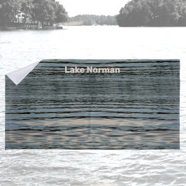 Toalha De Praia Nome Personalizável do Lago Lake Water