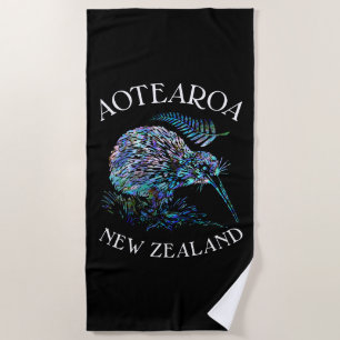 TOALHA DE PRAIA NOVA ZEALAND KIWI PAUA BEACH TOWEL