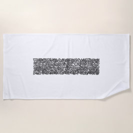 Toalha De Praia O amor é limite suficiente (por William Morris)