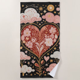 Toalha De Praia O amor está no ar