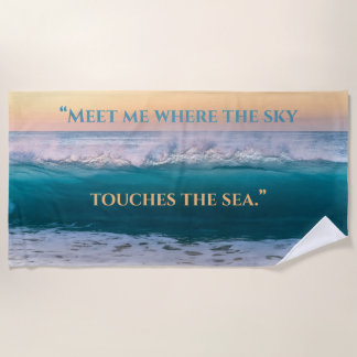 Toalha De Praia "O céu encontra o mar" Beach Towel
