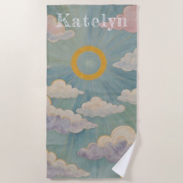 Toalha De Praia O Embarque de Daybreak é personalizado (Frente)