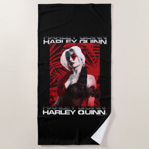Toalha De Praia O Esquadrão Suicida   Harley Quinn Red Fern Retra