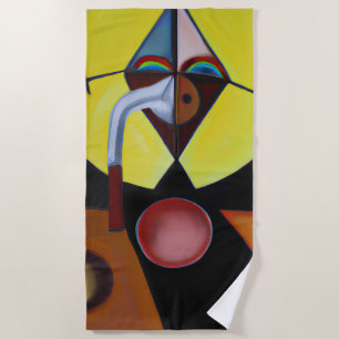 Toalha De Praia O Médico da Peste - Pintura a Óleo