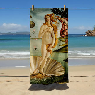 Toalha De Praia O Nascimento de Vênus | Botticelli
