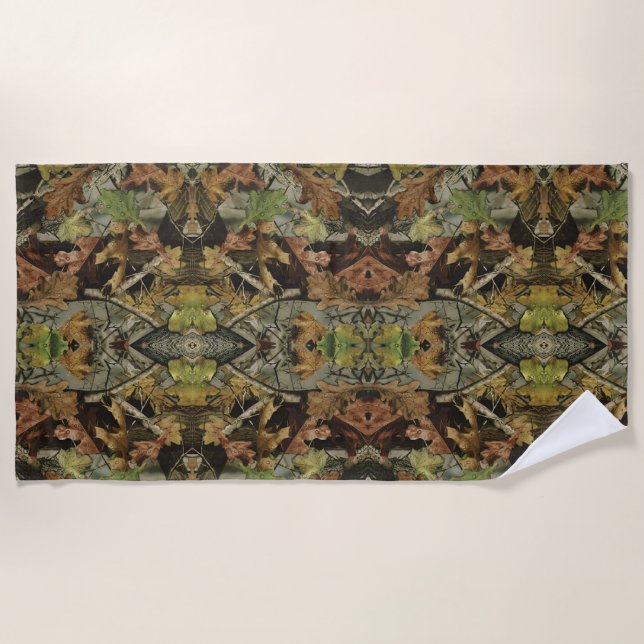 Toalha De Praia Oak Camo Beach Towel (Frente)