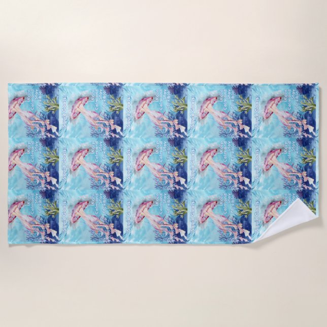 Toalha De Praia Objetivos de Lulas (Frente)