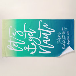 Toalha De Praia Obtenha Nauti Náutico Despedida Azul Gradiente