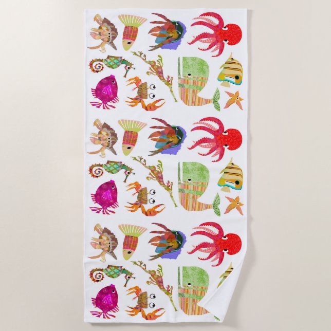 Toalha De Praia Ocean Friends Beach Towel (Frente)