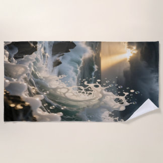 Toalha De Praia Ocean Waves & Sea Foam Beach Towel