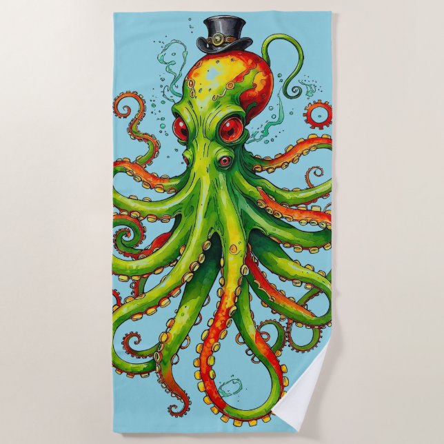 Toalha De Praia Octopus Beach Towel (Frente)