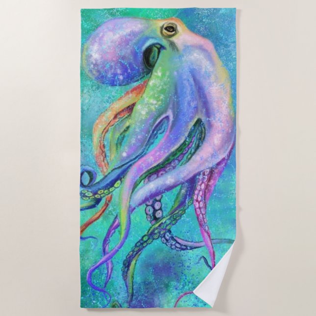 Toalha De Praia Octopus Beach Towel (Frente)