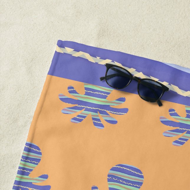 Toalha De Praia Octopus Coral Azul (In Situ)