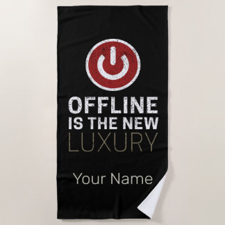 Toalha De Praia Offline É O Novo Luxo Dizendo Pausar Vintagem