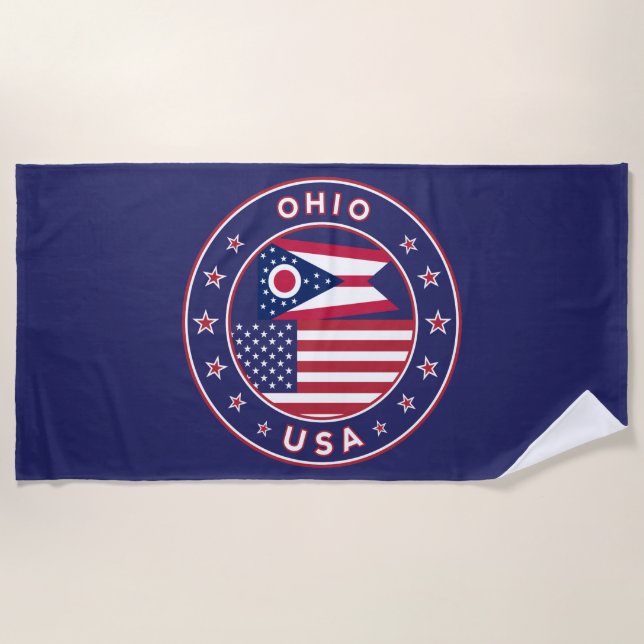 Toalha De Praia Ohio (Frente)