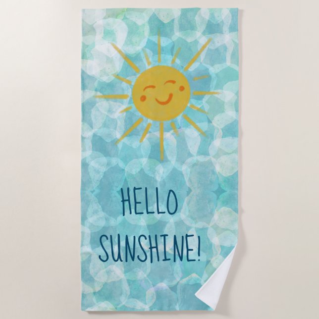 Toalha De Praia Olá Sunshine Beach Towel (Frente)