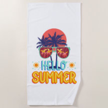 Olá Verão Retro Sol & Óculos de Sol Praia