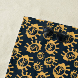 Toalha De Praia Olhos Engraçados, Pattern Beach Towel