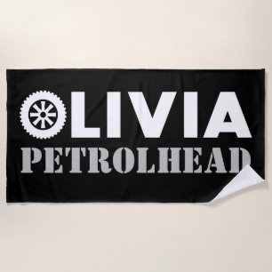 Toalha De Praia Olivia Petrol Head