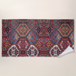 Toalha De Praia Oriental Rug Design Beach Towel