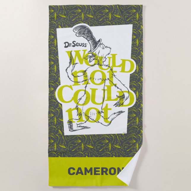 Toalha De Praia Ovos Verdes e Pressão | Não Impediria (Frente)