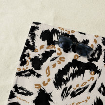 Padrão Abstrato de Leopardo Africano Boêmio
