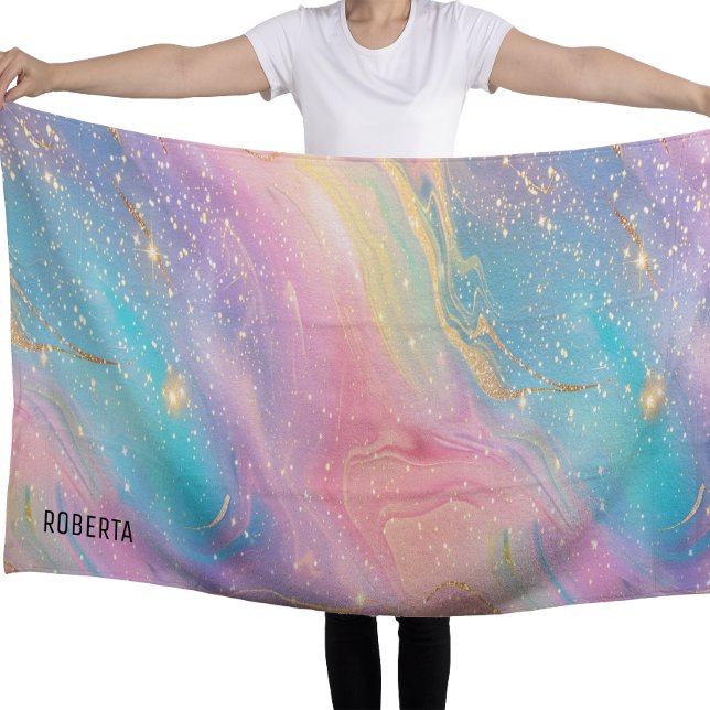 Toalha De Praia Padrão abstrato Pastel Glitter Sem Costura (Criador carregado)