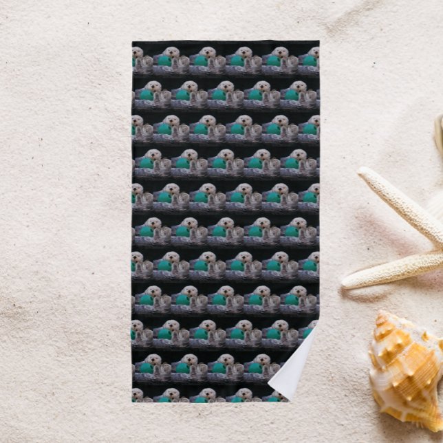 Toalha De Praia Padrão das cartas-voadoras do mar, de belas música (In Situ Beach)