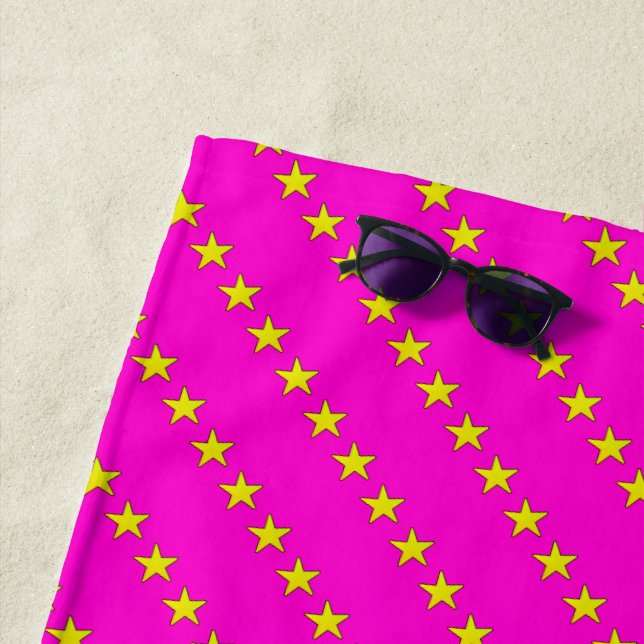 Toalha De Praia Padrão de estrelas (In Situ)