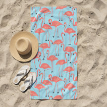 Padrão de Flamingo Desenhado à Mão Retro | Miami R
