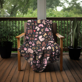 Toalha De Praia Padrão de mama neutro