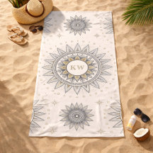 Padrão de Mandala Gray Gold