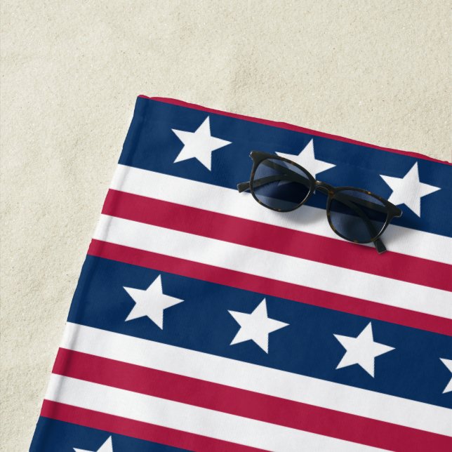 Toalha De Praia Padrão do Patternraid 3 - Bandeira americana (In Situ)