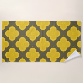 Toalha De Praia Padrão Geométrico Abstrato