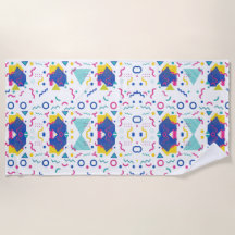 Padrão Geométrico de Retro Memphis