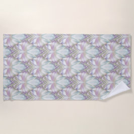 Toalha De Praia Padrão Pastel Purple Oracle Owl