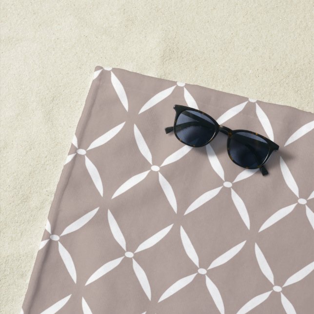 Toalha De Praia Padrão Preppy Moderno (In Situ)